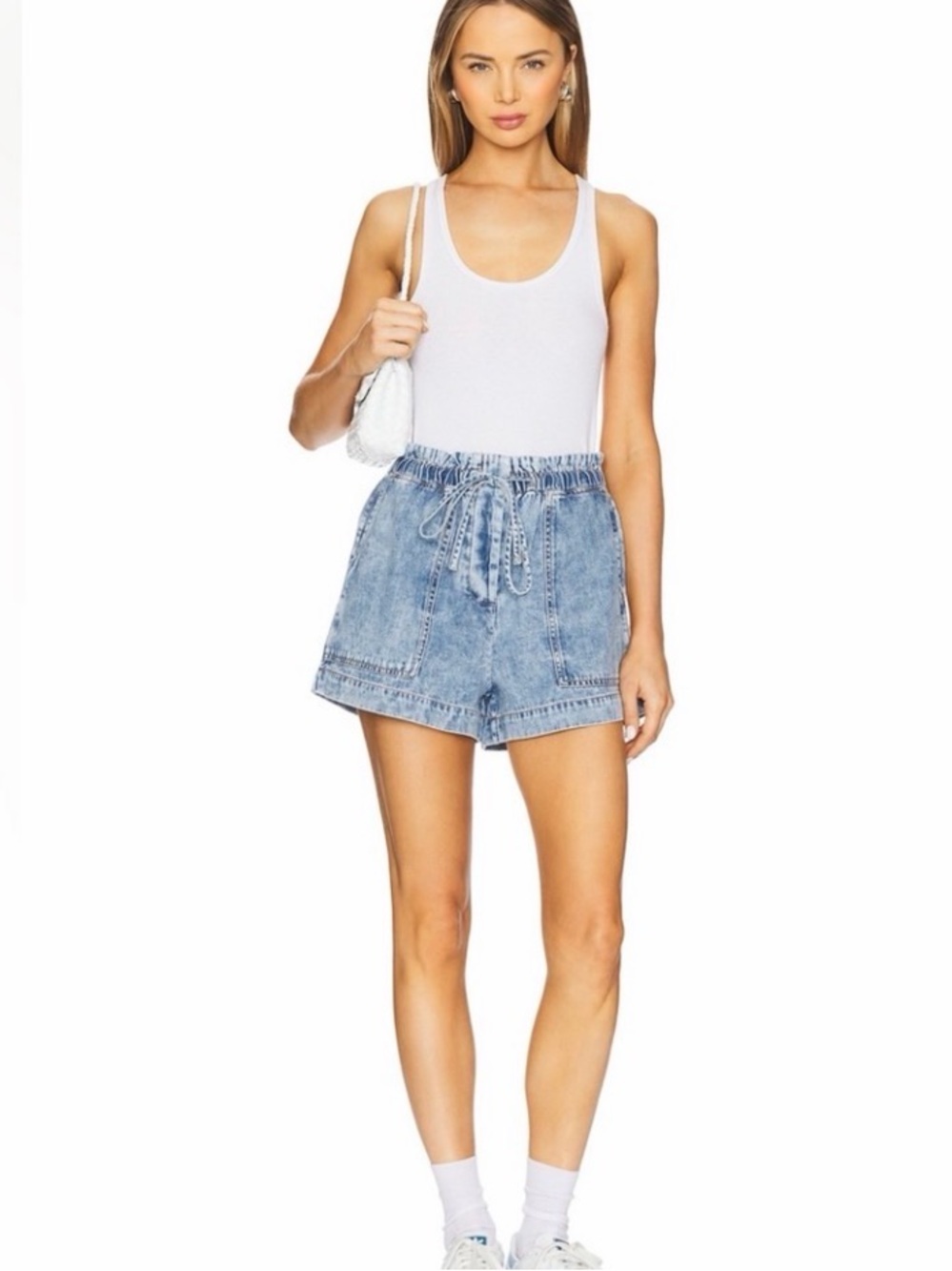 Rails Foster Shorts in Faded Indigo Denim XS